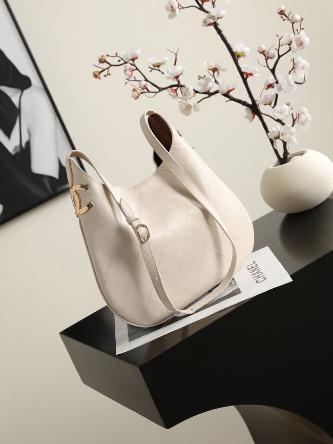 Chanel Calfskin Shoulder Bag AS6478 Ivory Chanel Calfskin Shoulder Bag AS6478 Ivory