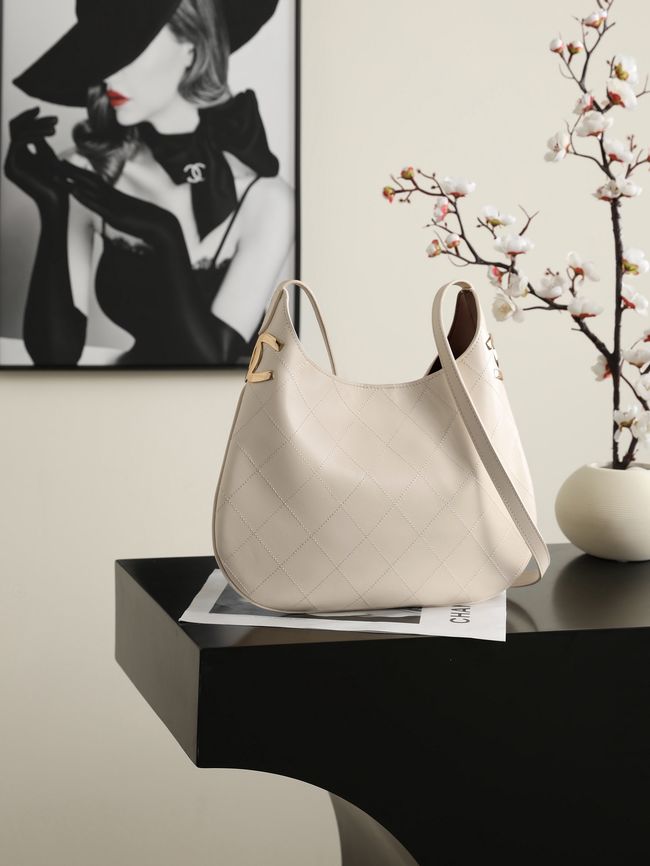 Chanel Calfskin Shoulder Bag AS6478 Ivory Chanel Calfskin Shoulder Bag AS6478 Ivory