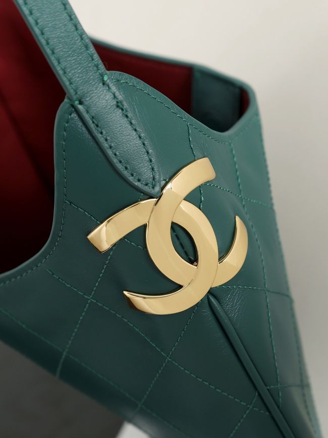 Chanel Calfskin Shoulder Bag AS6478 green