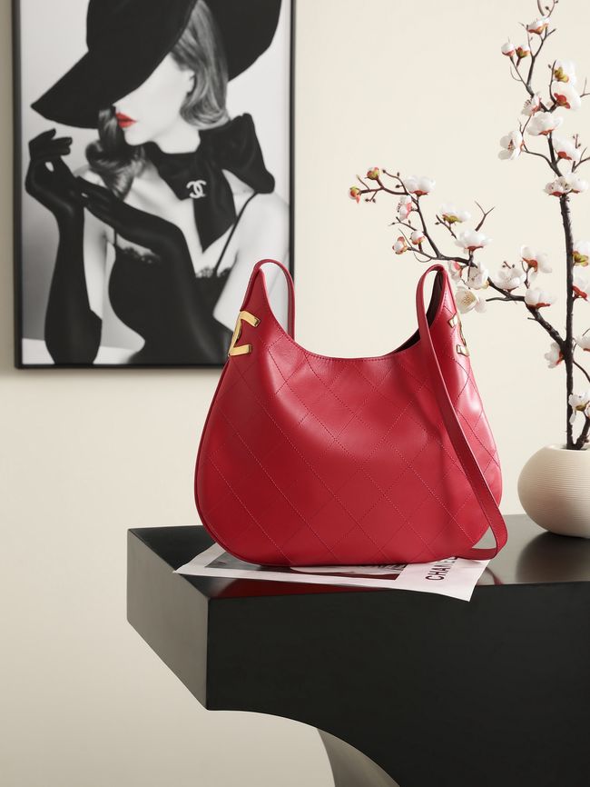 Chanel Calfskin Shoulder Bag AS6478 red Chanel Calfskin Shoulder Bag AS6478 red