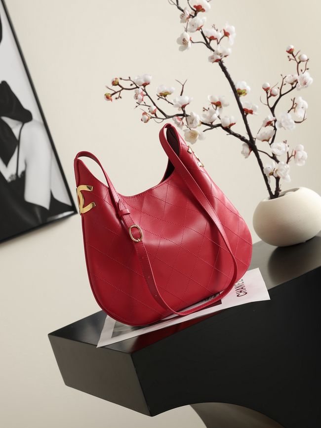 Chanel Calfskin Shoulder Bag AS6478 red Chanel Calfskin Shoulder Bag AS6478 red