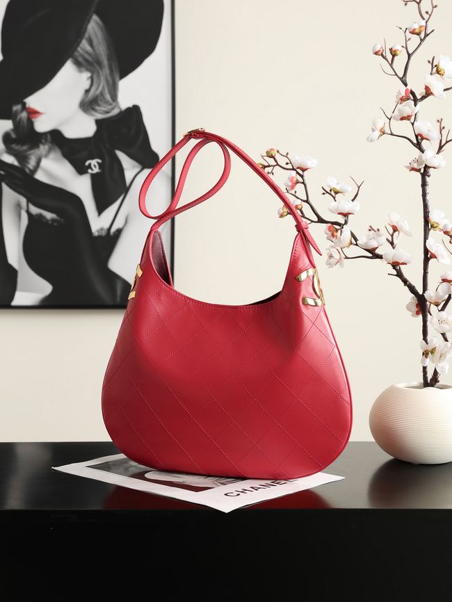 Chanel Calfskin Shoulder Bag AS6478 red Chanel Calfskin Shoulder Bag AS6478 red