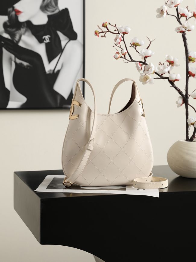 Chanel Calfskin Shoulder Bag AS6479 Ivory Chanel Calfskin Shoulder Bag AS6479 Ivory