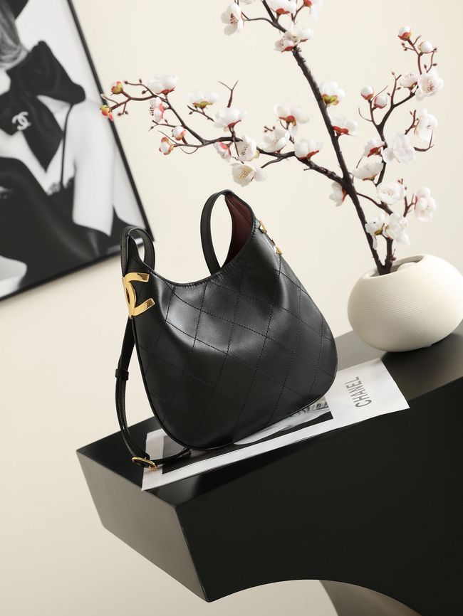 Chanel Calfskin Shoulder Bag AS6479 black