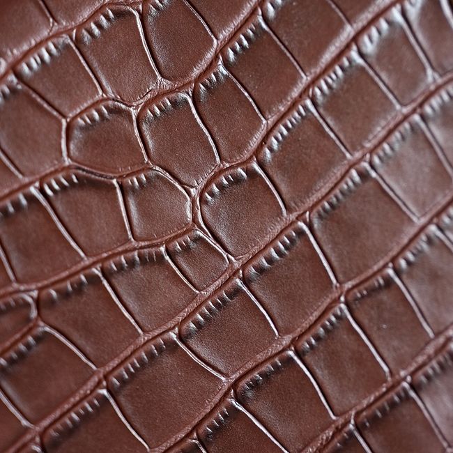 Chanel Crocodile Embossed Shopping Bag AS6428 dark brown Chanel Crocodile Embossed Shopping Bag AS6428 dark brown