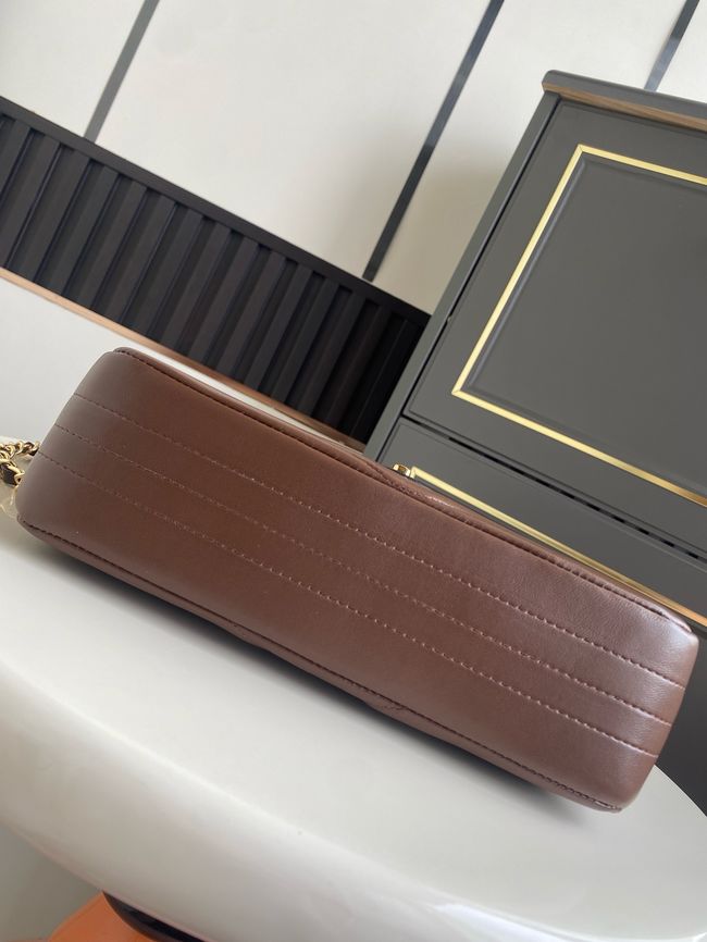 Chanel Flap Bag AS6497 Dark Brown Chanel Flap Bag AS6497 Dark Brown