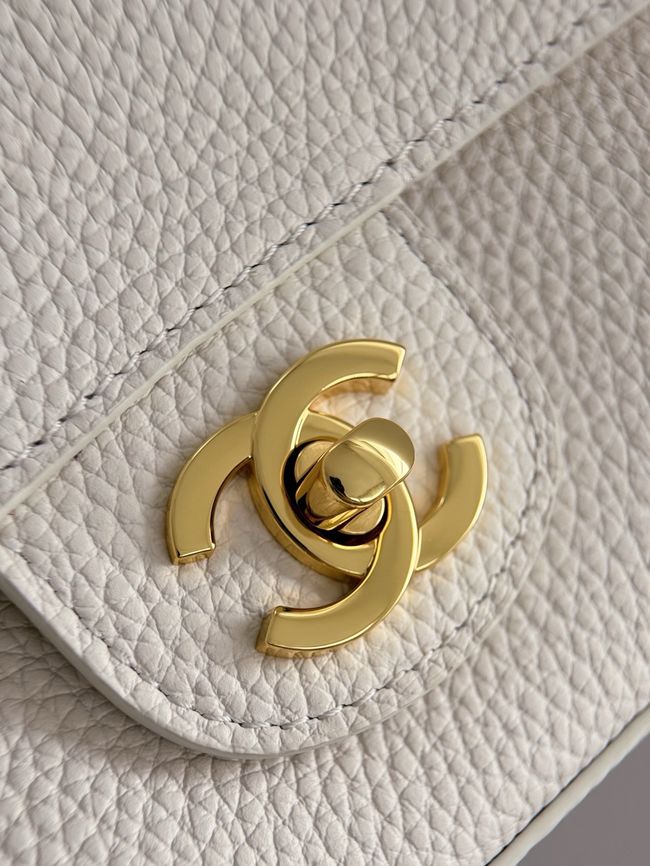 Chanel Mini Flap Bag AS6573 Ivory&gold-Tone Metal Chanel Mini Flap Bag AS6573 Ivory&gold-Tone Metal