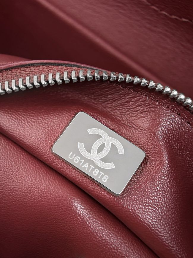 Chanel Mini Flap Bag AS6573 Purple-red&Silver-Tone Metal Chanel Mini Flap Bag AS6573 Purple-red&Silver-Tone Metal