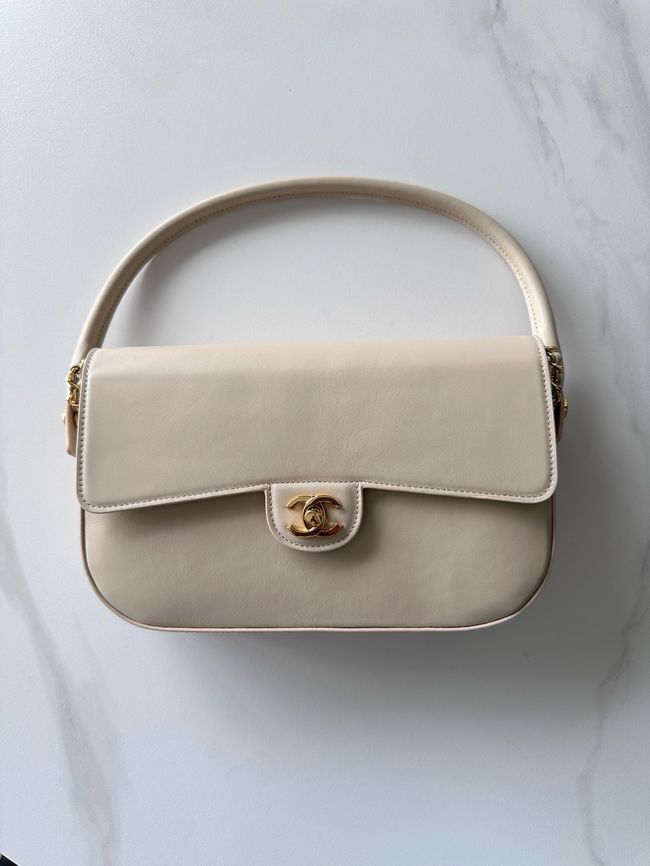 Chanel Mini Flap Bag with Top Handle AS6424 Ivory Chanel Mini Flap Bag with Top Handle AS6424 Ivory