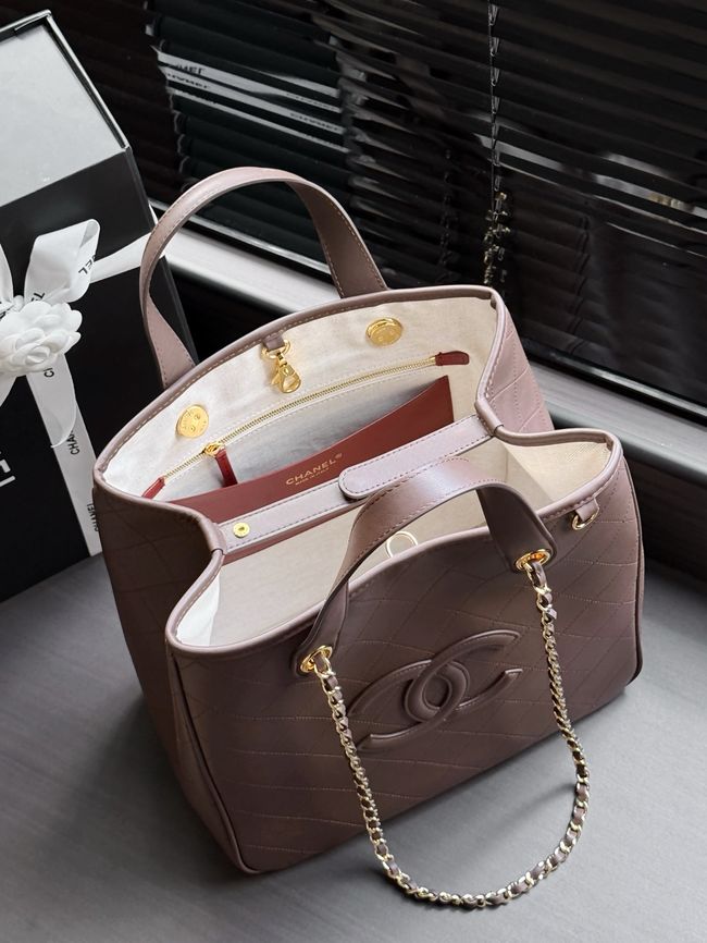 Chanel Small Shopping Bag AS6200 Burgundy