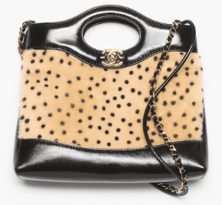 CHANEL 31 Mini Shopping Bag AS4133 Light Beige & Black