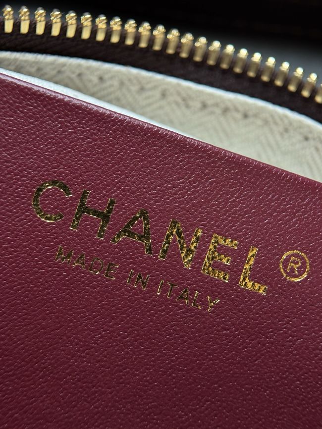 Chanel Clutch with Leather Strap AP5528 dark Coffee