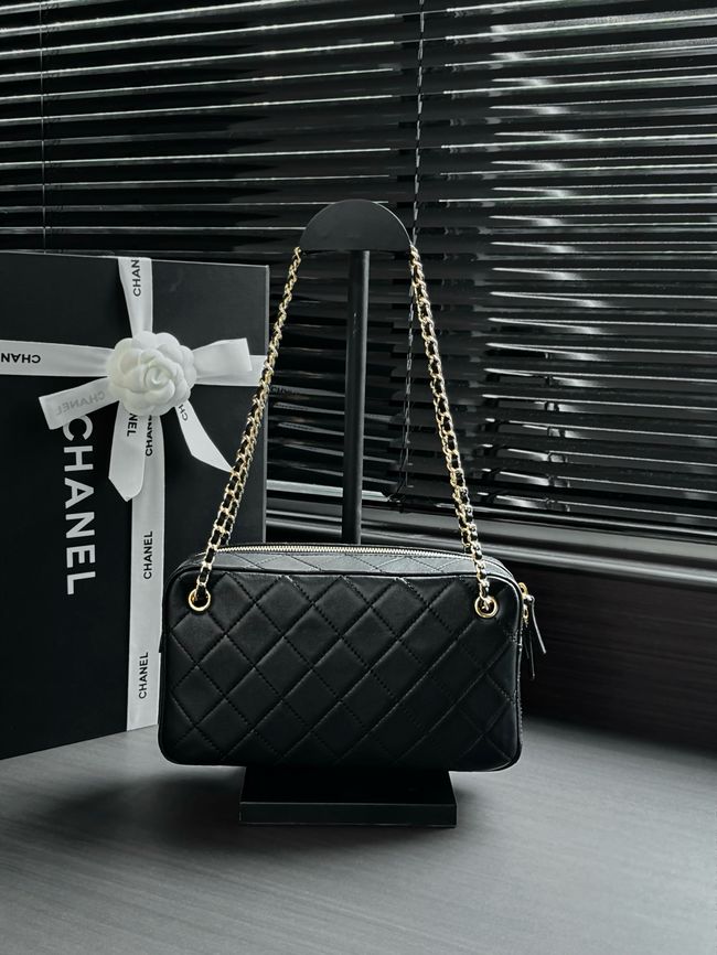 Chanel Lambskin Camera Case AS6443 black Chanel Lambskin Camera Case AS6443 black