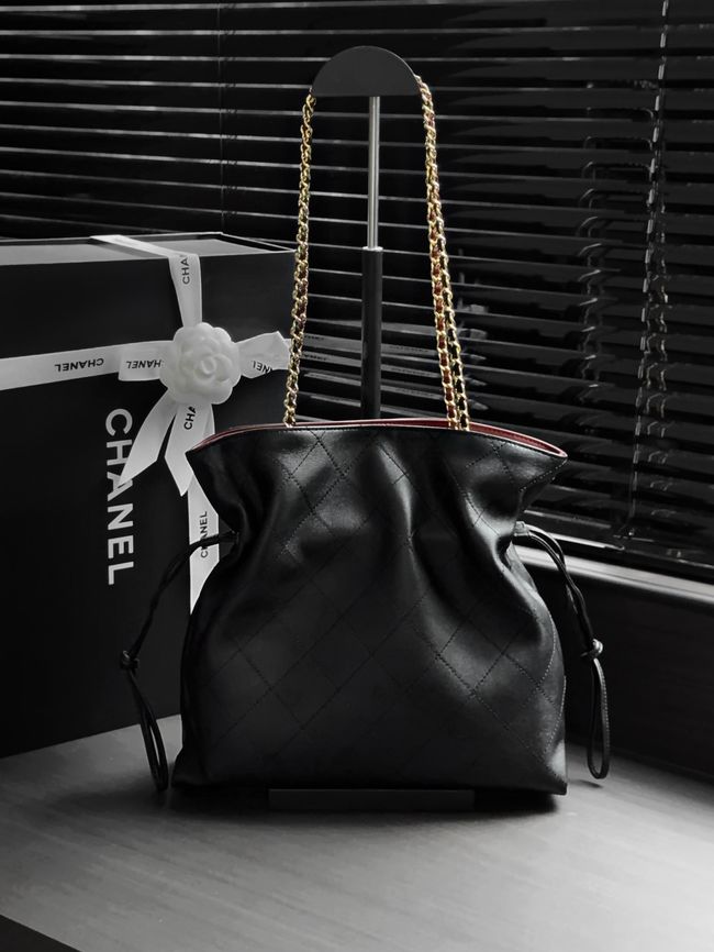 Chanel Small Shopping Bag AS6495 black Chanel Small Shopping Bag AS6495 black