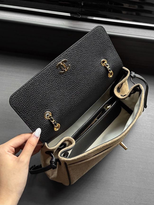 Chanel Small Shoulder Bag AS6427 black&Beige Chanel Small Shoulder Bag AS6427 black&Beige