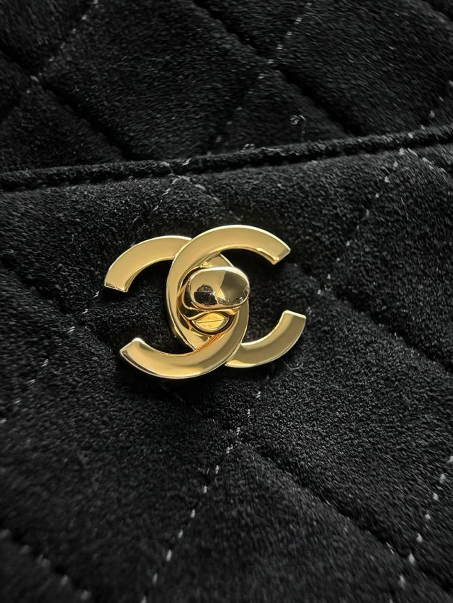 Chanel Suede Calfskin Camera Case AS6443 black Chanel Suede Calfskin Camera Case AS6443 black