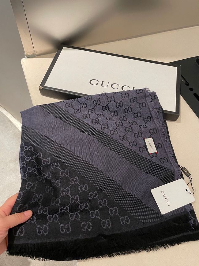 Gucci Shawl Wool Silk and Cotton 06389-1 Gucci Shawl Wool Silk and Cotton 06389-1
