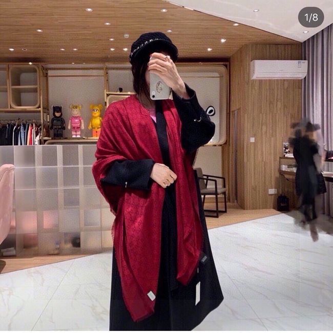Gucci Shawl Wool Silk and Cotton 06389-3