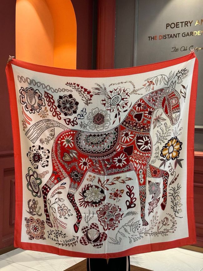 Hermes cashmere Shawl H24436-2