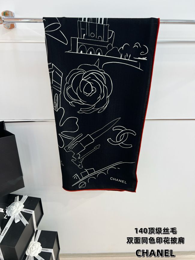 Chanel cashmere scarf B25983-1 Chanel cashmere scarf B25983-1