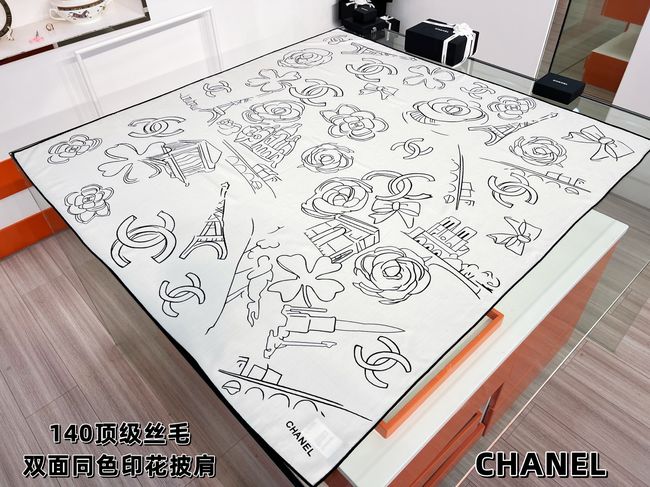 Chanel cashmere scarf B25983-2 Chanel cashmere scarf B25983-2