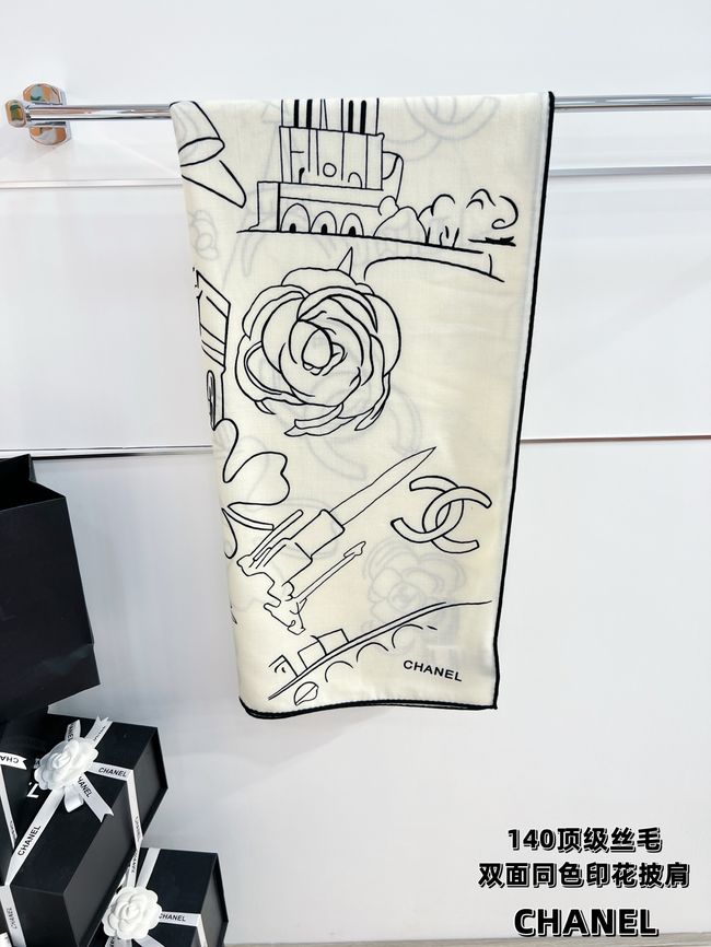 Chanel cashmere scarf B25983-2 Chanel cashmere scarf B25983-2