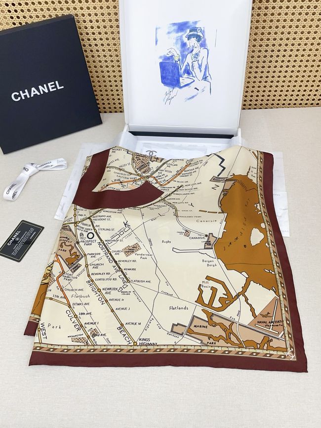 Chanel silk scarf B25984-1 Chanel silk scarf B25984-1