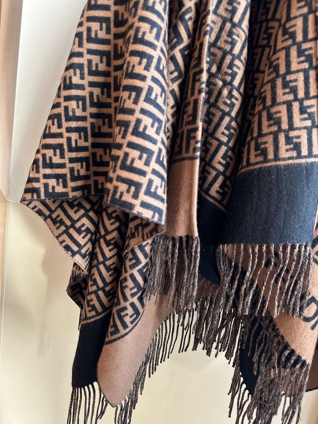 Fendi Shawl Wool Silk and Cotton 06389-1