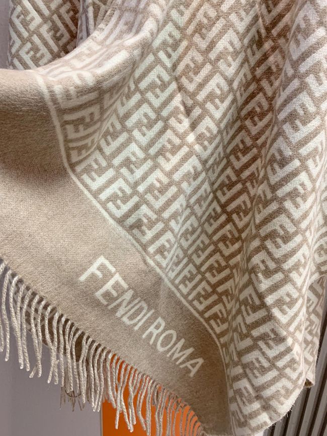 Fendi Shawl Wool Silk and Cotton 06389-2