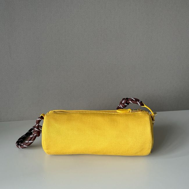 MIUMIU Tote Shoulder Handbag denim 5NE851 yellow MIUMIU Tote Shoulder Handbag denim 5NE851 yellow