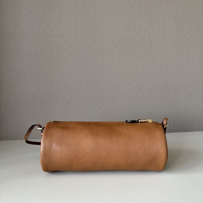 MIUMIU Tote Shoulder Handbag sheepskin 5NE851 camel