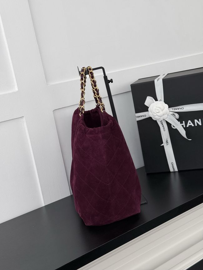 Chanel Shopping Bag AS6475 Burgundy Chanel Shopping Bag AS6475 Burgundy