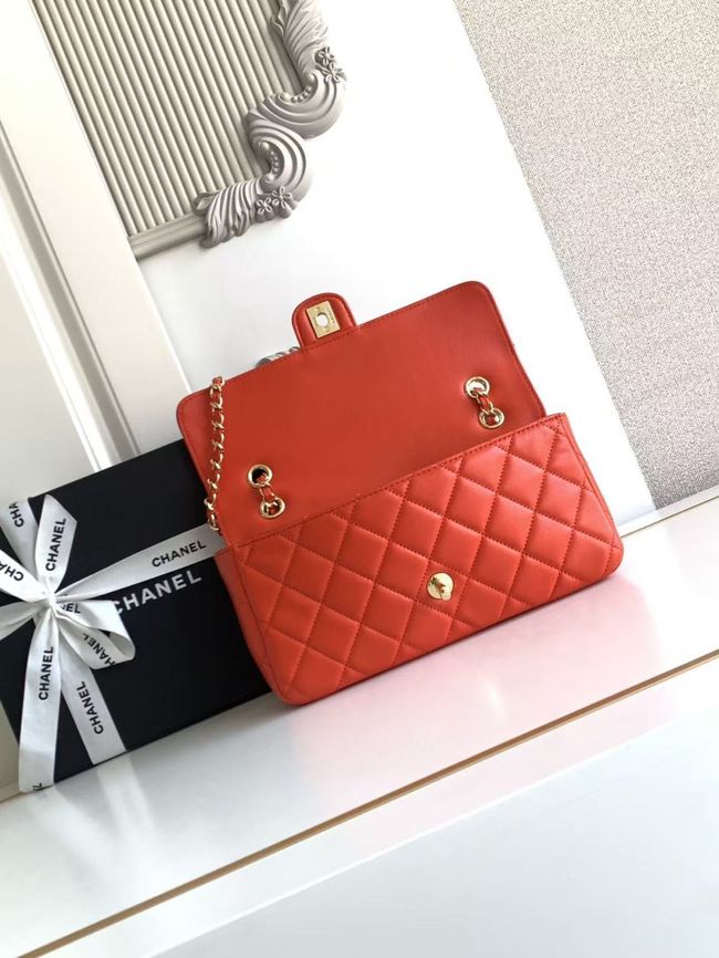 Chanel Flap Bag Lambskin AS6568 red