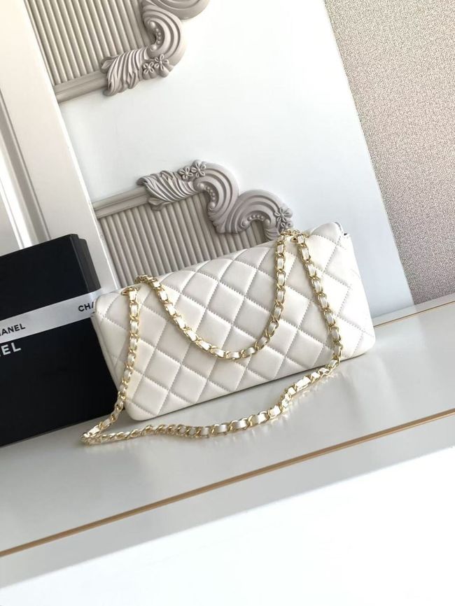 Chanel Flap Bag Lambskin AS6568 white Chanel Flap Bag Lambskin AS6568 white