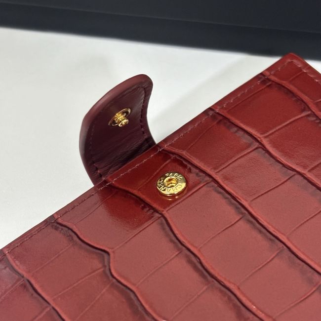 Chanel Passport Holder AP5193 Burgundy