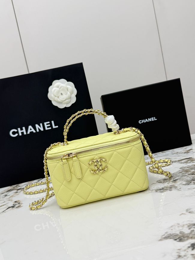Chanel Vanity with Chain AP5182 yellow Chanel Vanity with Chain AP5182 yellow