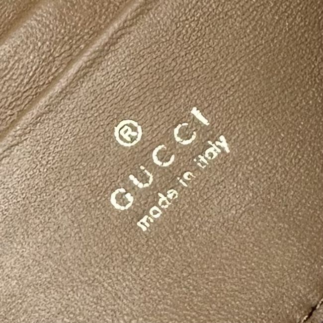 Gucci GG Marmont pouch with strap A006X2 brown suede Gucci GG Marmont pouch with strap A006X2 brown suede