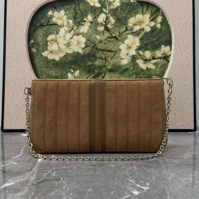 Gucci GG Marmont pouch with strap A006X2 brown suede Gucci GG Marmont pouch with strap A006X2 brown suede
