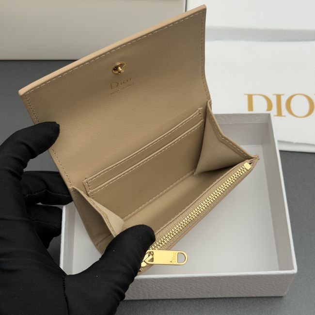 Lady Dior Dahlia Wallet S4602 apricot Lady Dior Dahlia Wallet S4602 apricot