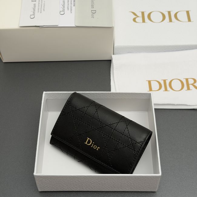 Lady Dior Dahlia Wallet S4602 black Lady Dior Dahlia Wallet S4602 black