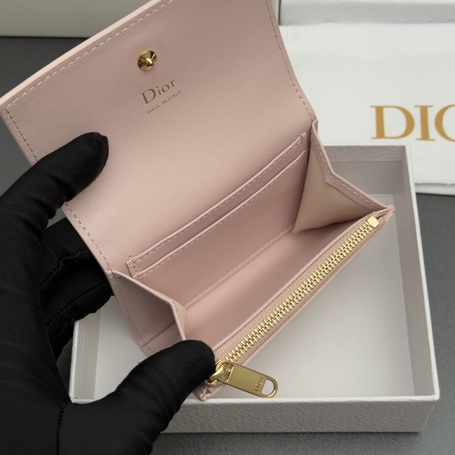 Lady Dior Dahlia Wallet S4602 pink Lady Dior Dahlia Wallet S4602 pink