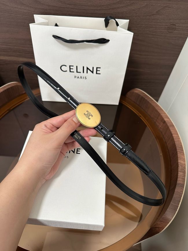 Celine Ellipse Belt 13 IN Taurillon Leather B10673 BLACK Celine Ellipse Belt 13 IN Taurillon Leather B10673 BLACK