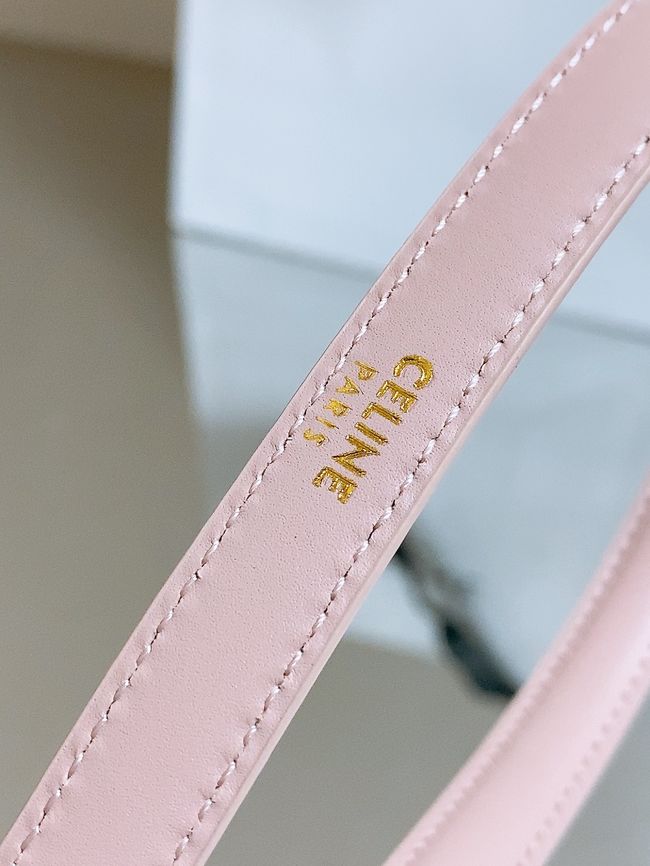 Celine ELLIPSE Belt 13 IN TAURILLON LEATHER WITH ENAMELLED BUCKLE P5706 pink Celine ELLIPSE Belt 13 IN TAURILLON LEATHER WITH ENAMELLED BUCKLE P5706 pink