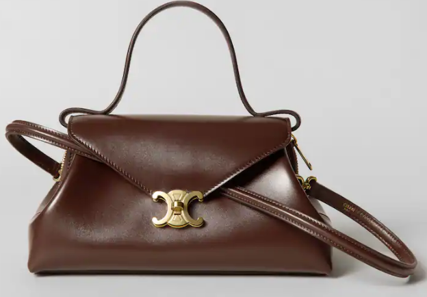 CELINE FLAIR IN GRAINED CALFSKIN L10BF5 CREAMY CHESTNUT
