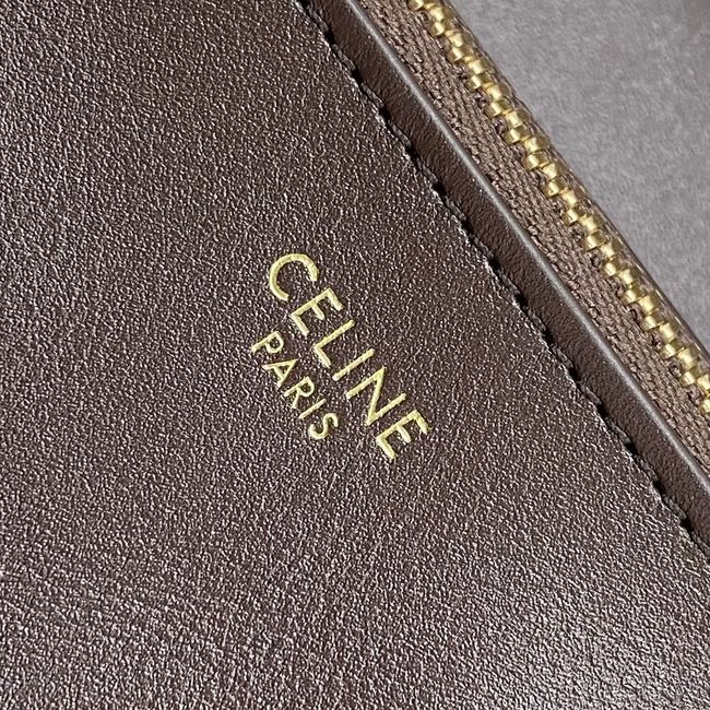 CELINE FLAIR IN GRAINED CALFSKIN L10BF5 CREAMY CHESTNUT CELINE FLAIR IN GRAINED CALFSKIN L10BF5 CREAMY CHESTNUT
