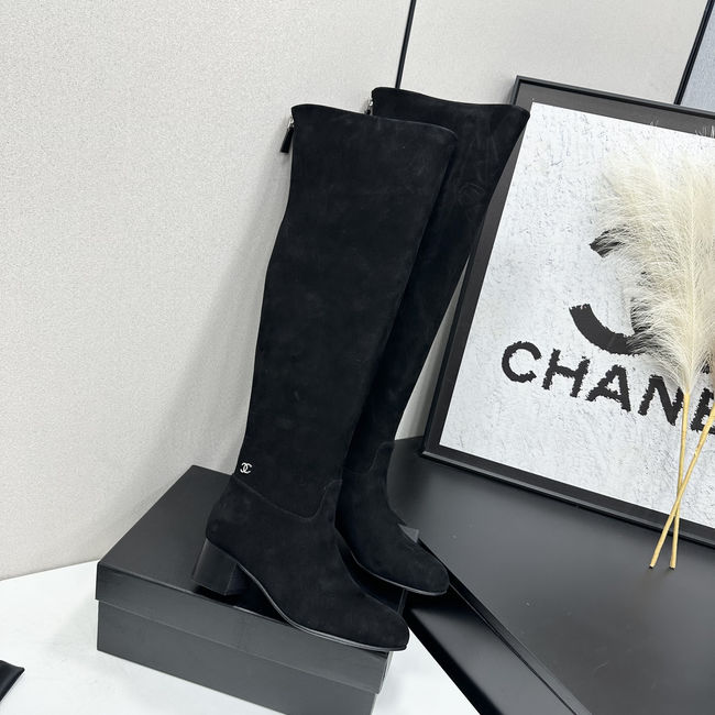 Chanel Calf Boots Suede 95411-1