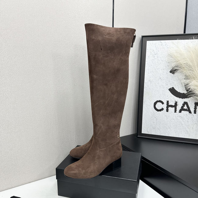 Chanel Calf Boots Suede 95411-3