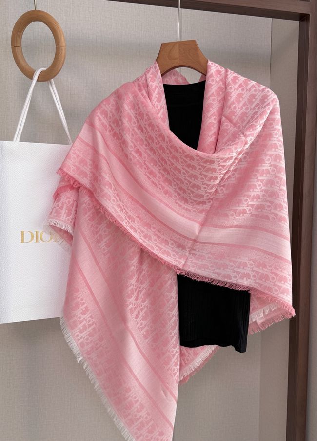 Dior Oblique Shawl Wool and Silk Jacquard I1058-1 Dior Oblique Shawl Wool and Silk Jacquard I1058-1