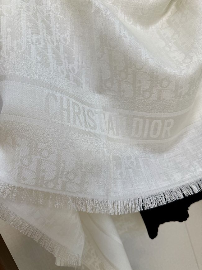 Dior Oblique Shawl Wool and Silk Jacquard I1058-6 Dior Oblique Shawl Wool and Silk Jacquard I1058-6