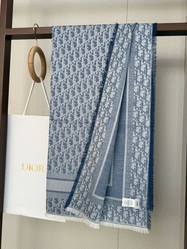 Dior Oblique Shawl Wool and Silk Jacquard I1058-8